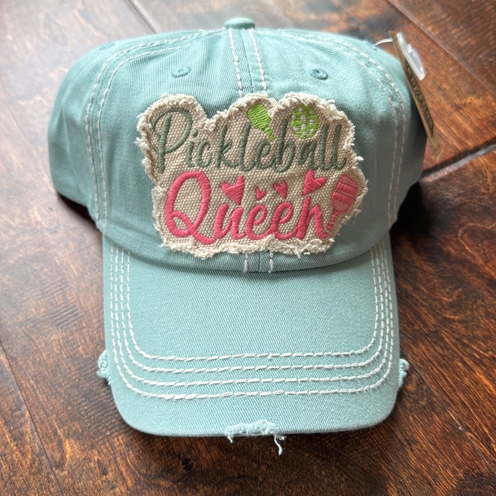 NWT Pickleball Cap - “Pickleball Queen” distressed adjustable back hat
